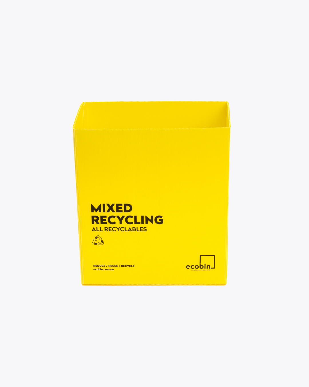 Mixed Recycling Bin 25L Yellow