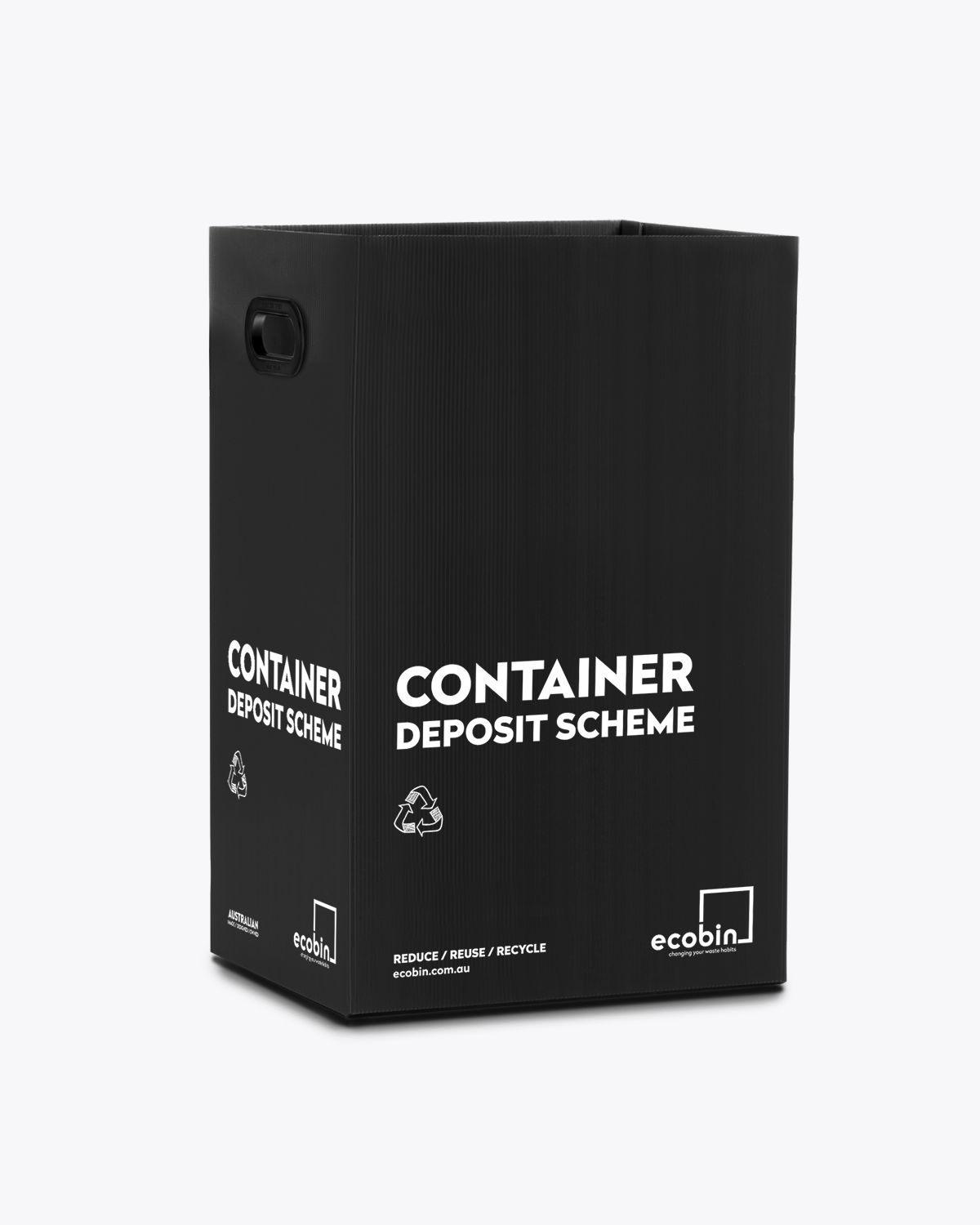 Container Deposit Scheme Bin 60L Black