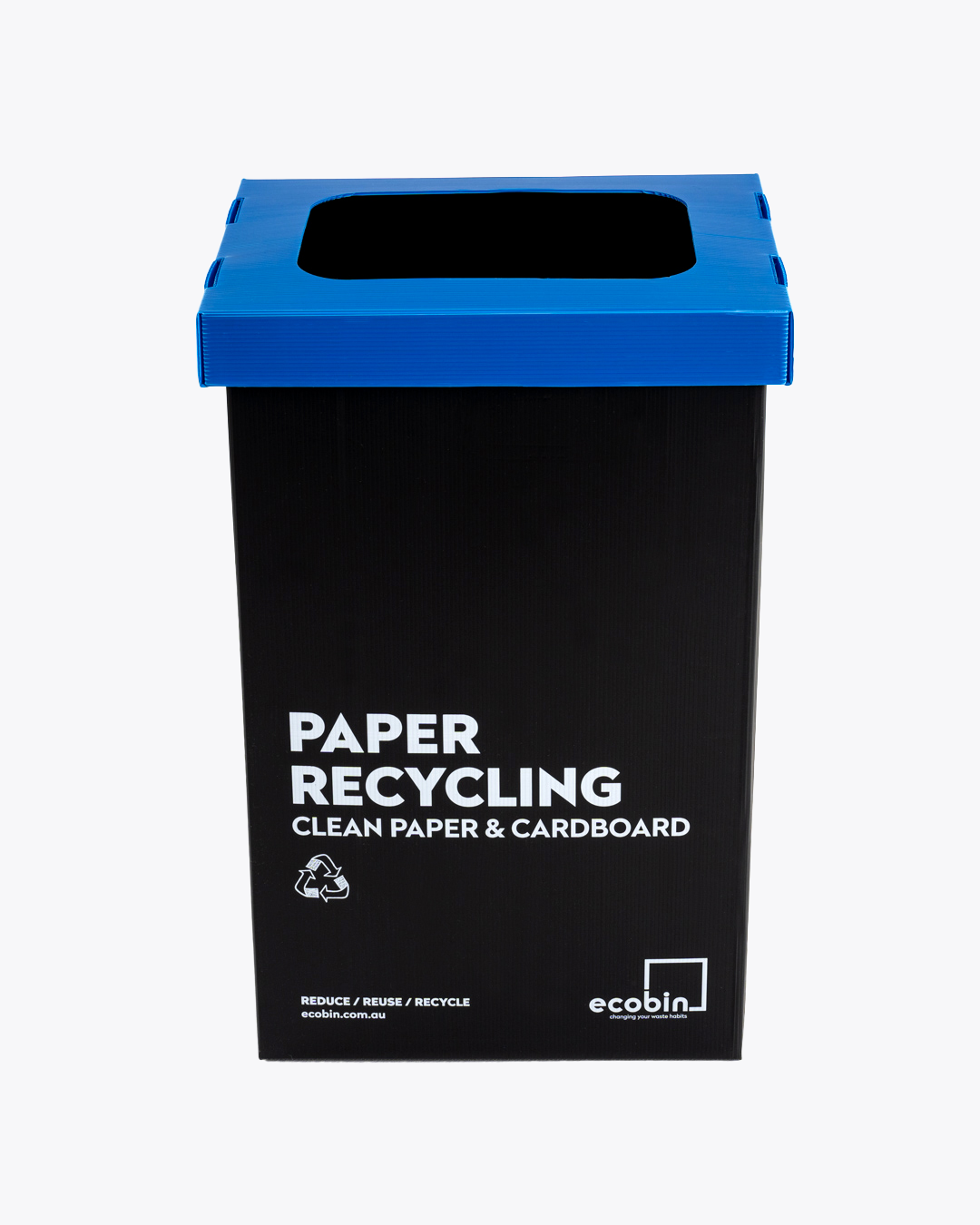 Paper & Cardboard Recycling Bin 60L | Black Range