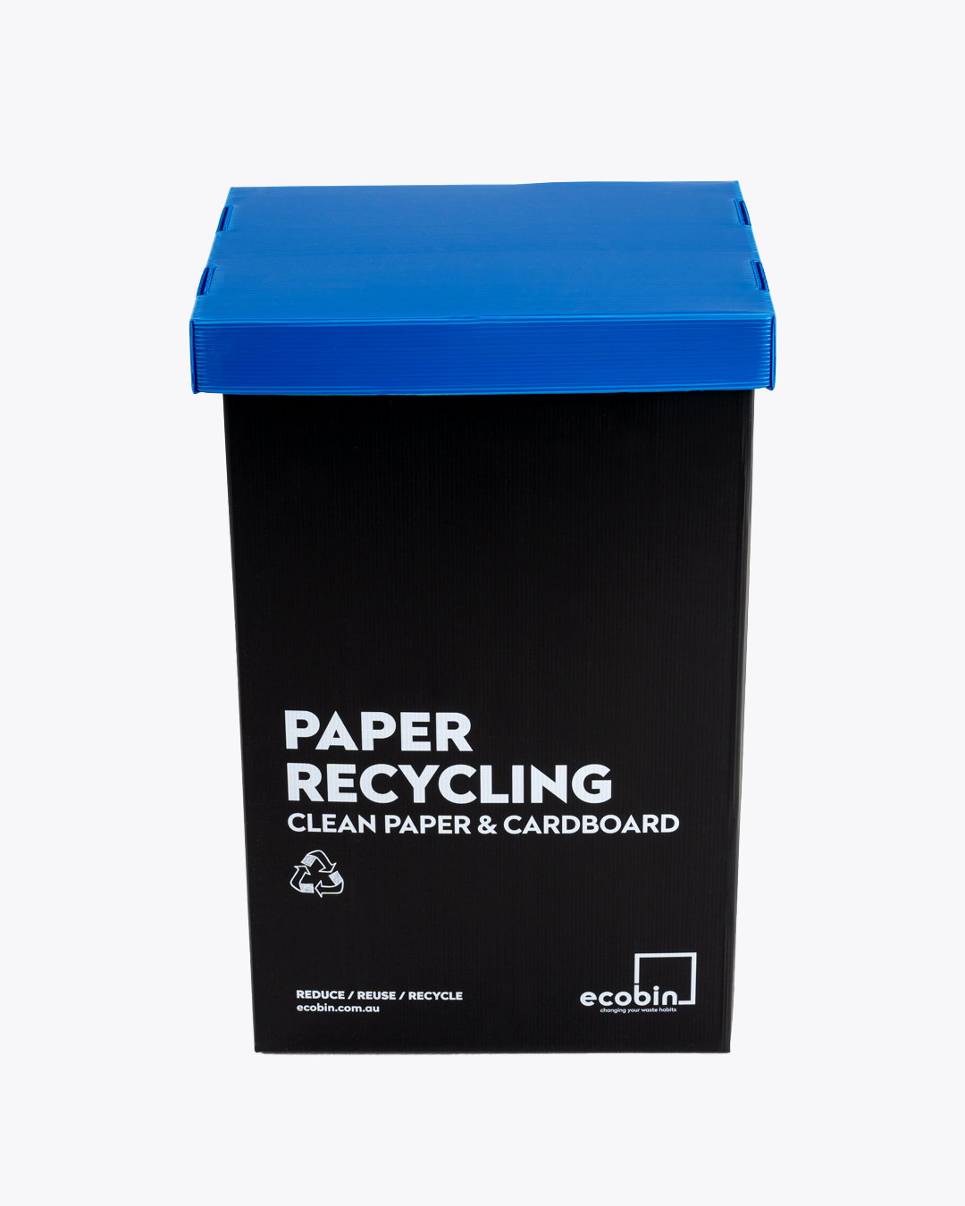 Paper & Cardboard Recycling Bin 60L | Black Range