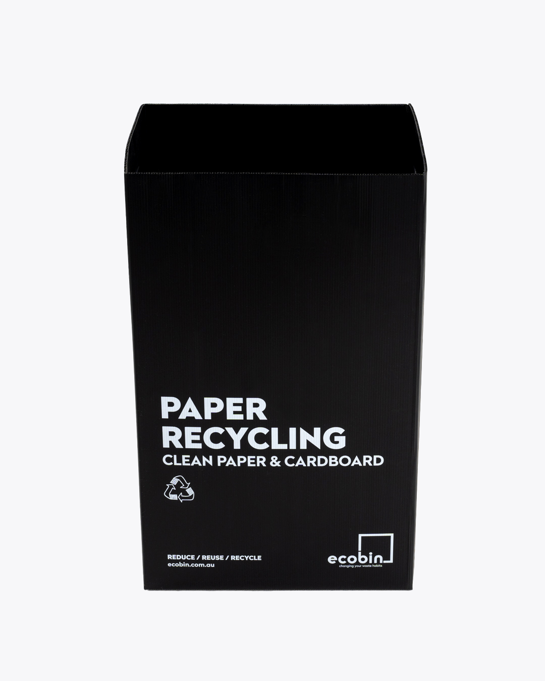 Paper & Cardboard Recycling Bin 60L | Black Range