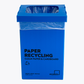 Paper & Cardboard Recycling Bin | 60L Blue Ecobin