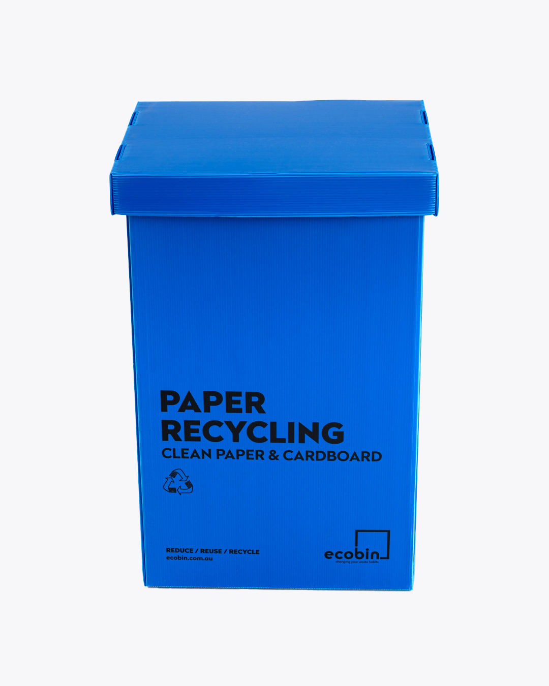 Paper & Cardboard Recycling Bin | 60L Blue Ecobin