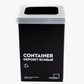 Container Deposit Scheme Bin 60L Black