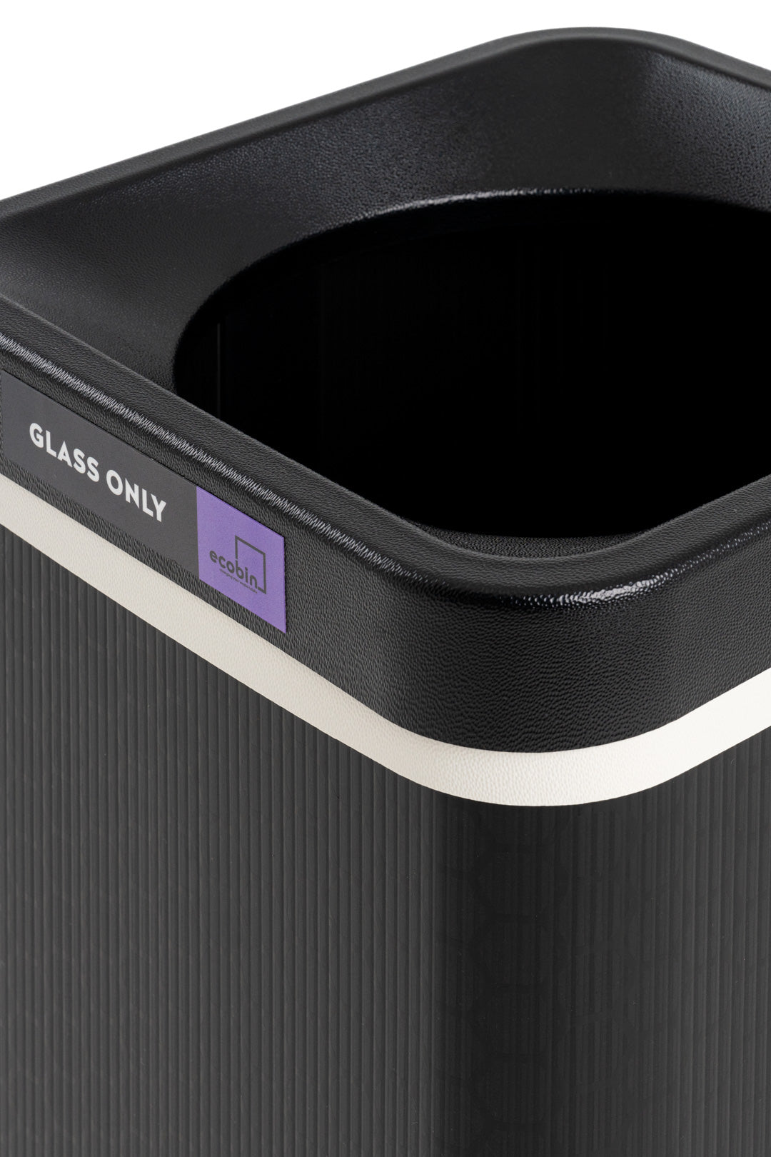 Glass Recycling 60L Bin | Flip Range - Open Top Purple