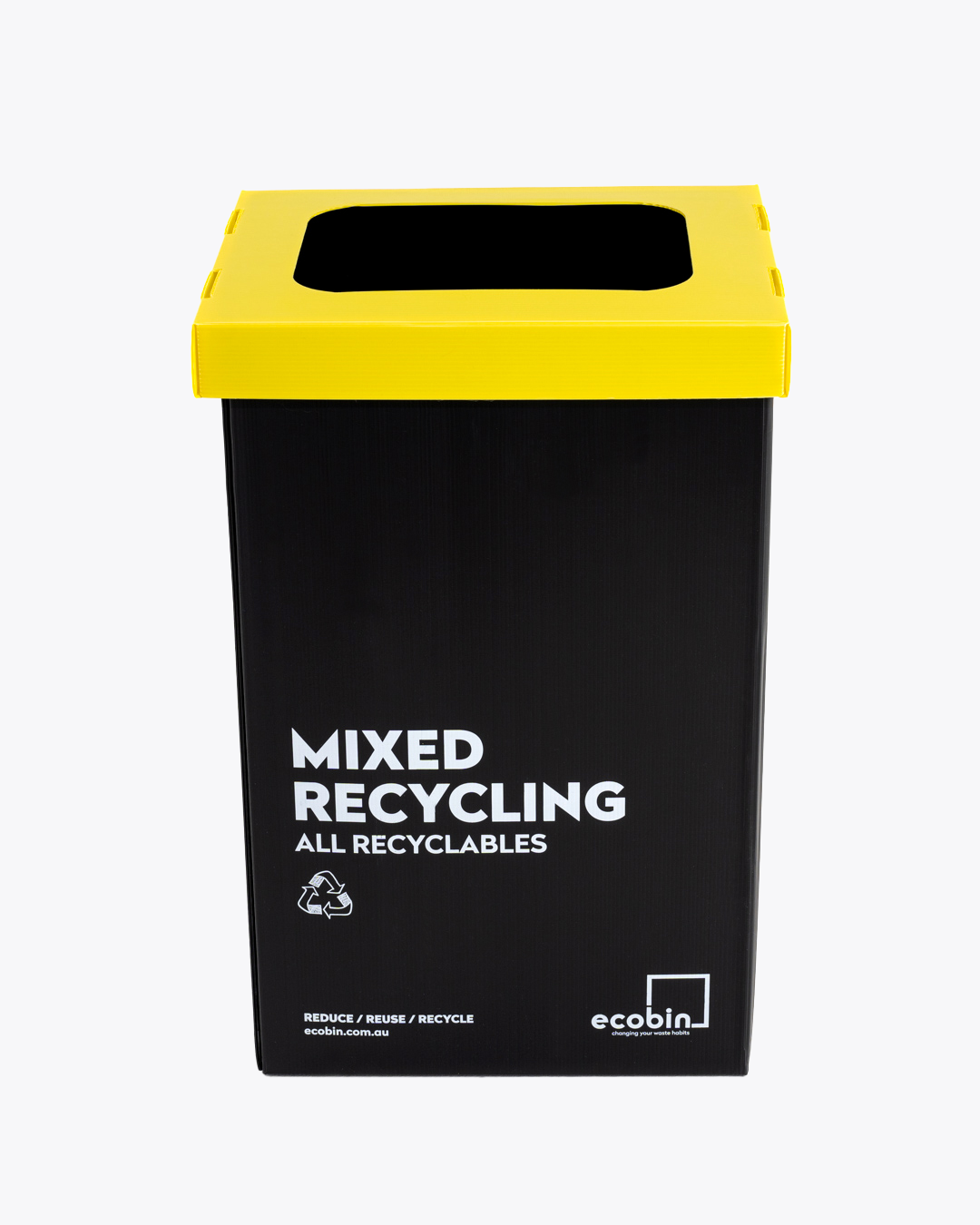Mixed Recycling 60L Bin | Black Range